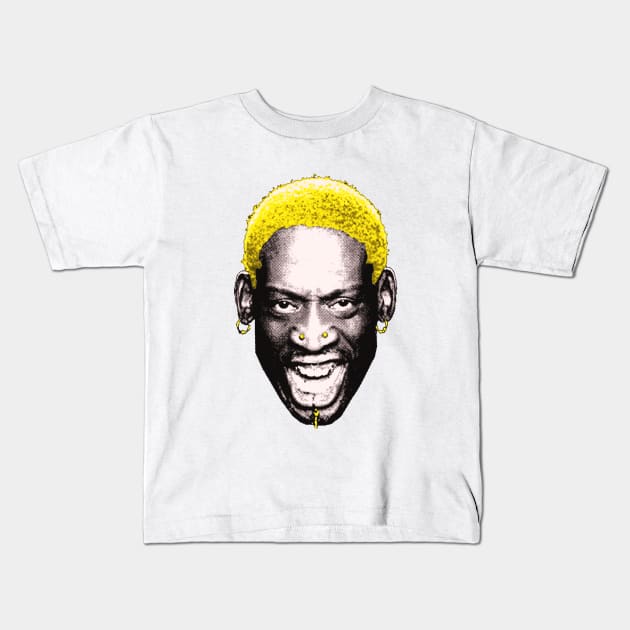 Rodman yellow Kids T-Shirt by tdK